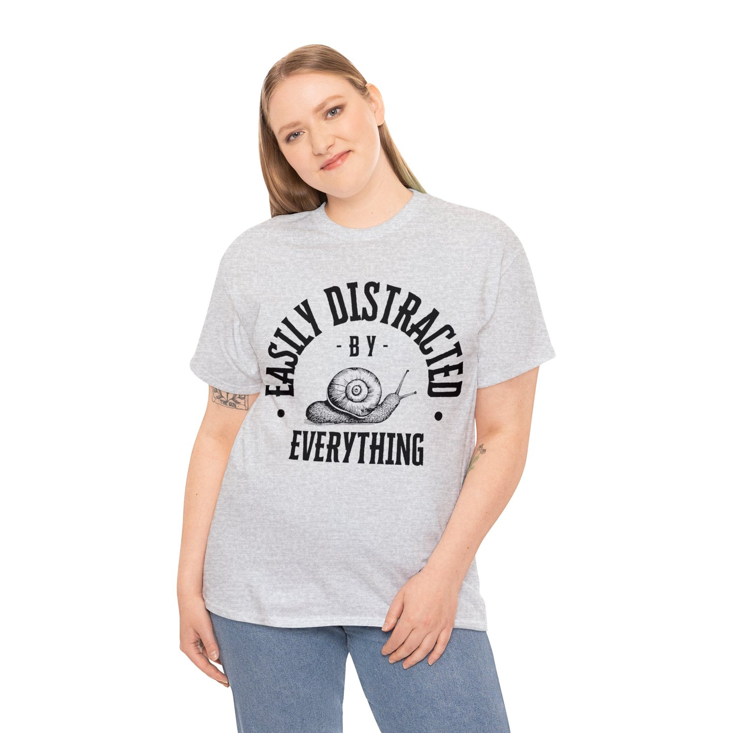 Unisex Easily Distracted Heavy Cotton Tee