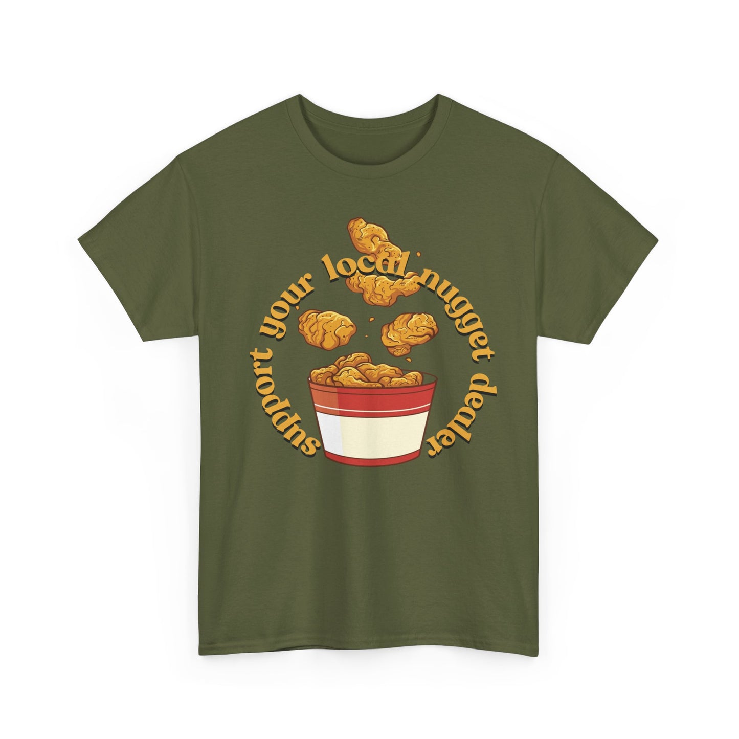 Support the nugget Unisex Heavy Cotton Tee