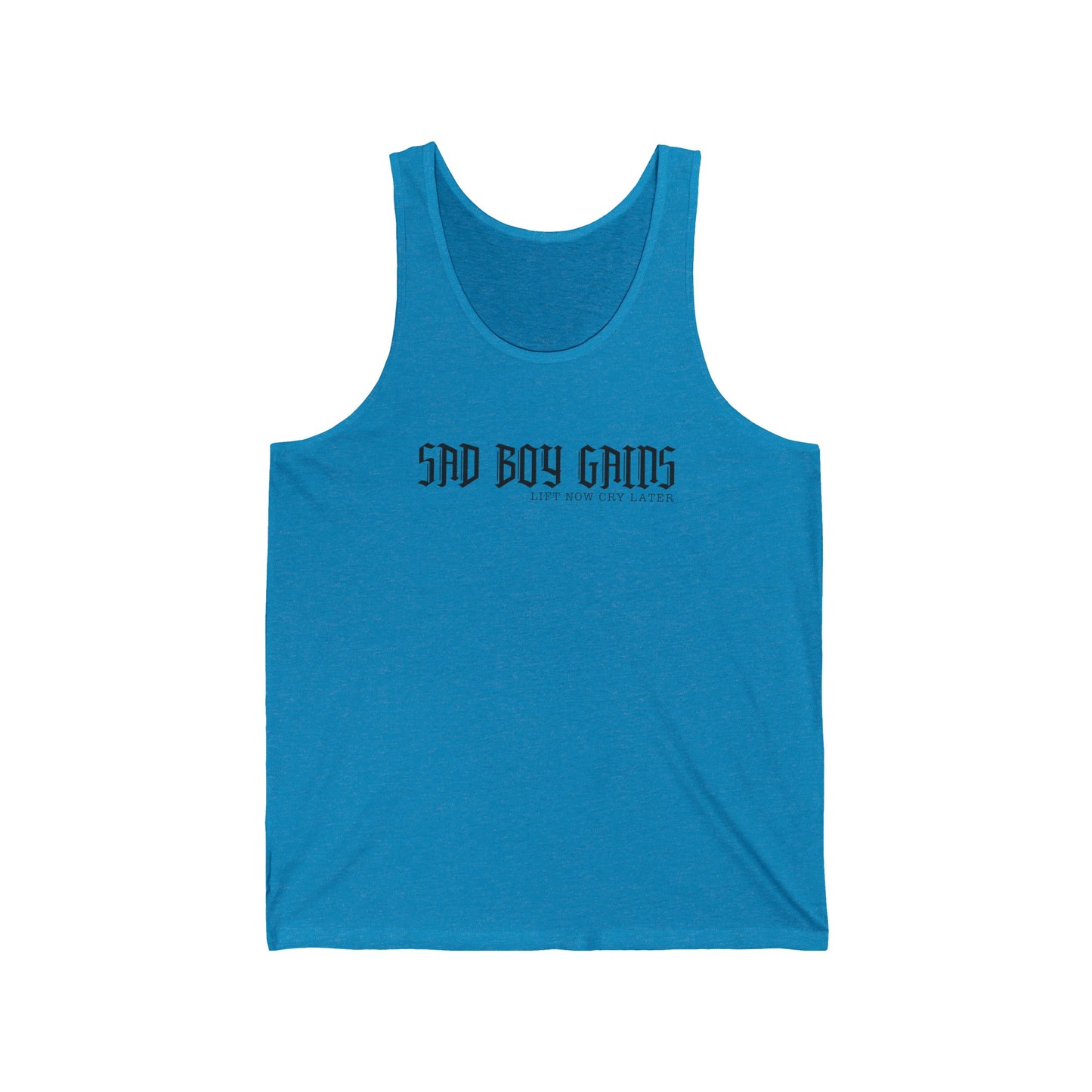 Sad boy gains Unisex Jersey Tank