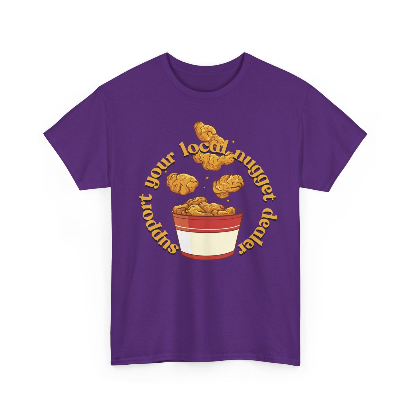 Support the nugget Unisex Heavy Cotton Tee