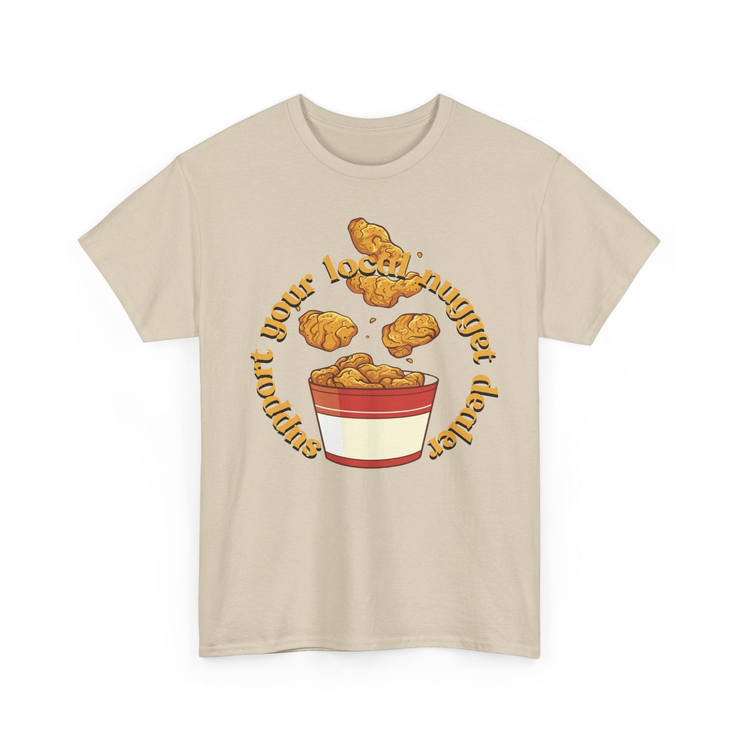 Support the nugget Unisex Heavy Cotton Tee