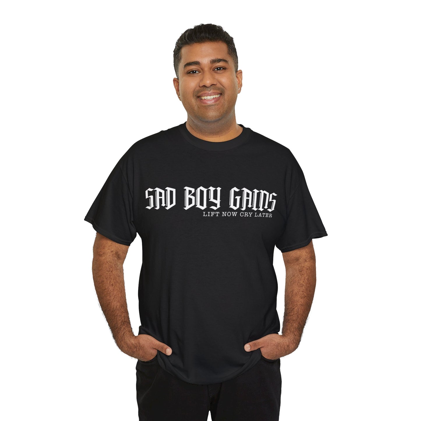 Sad boy gains Unisex Heavy Cotton Tee