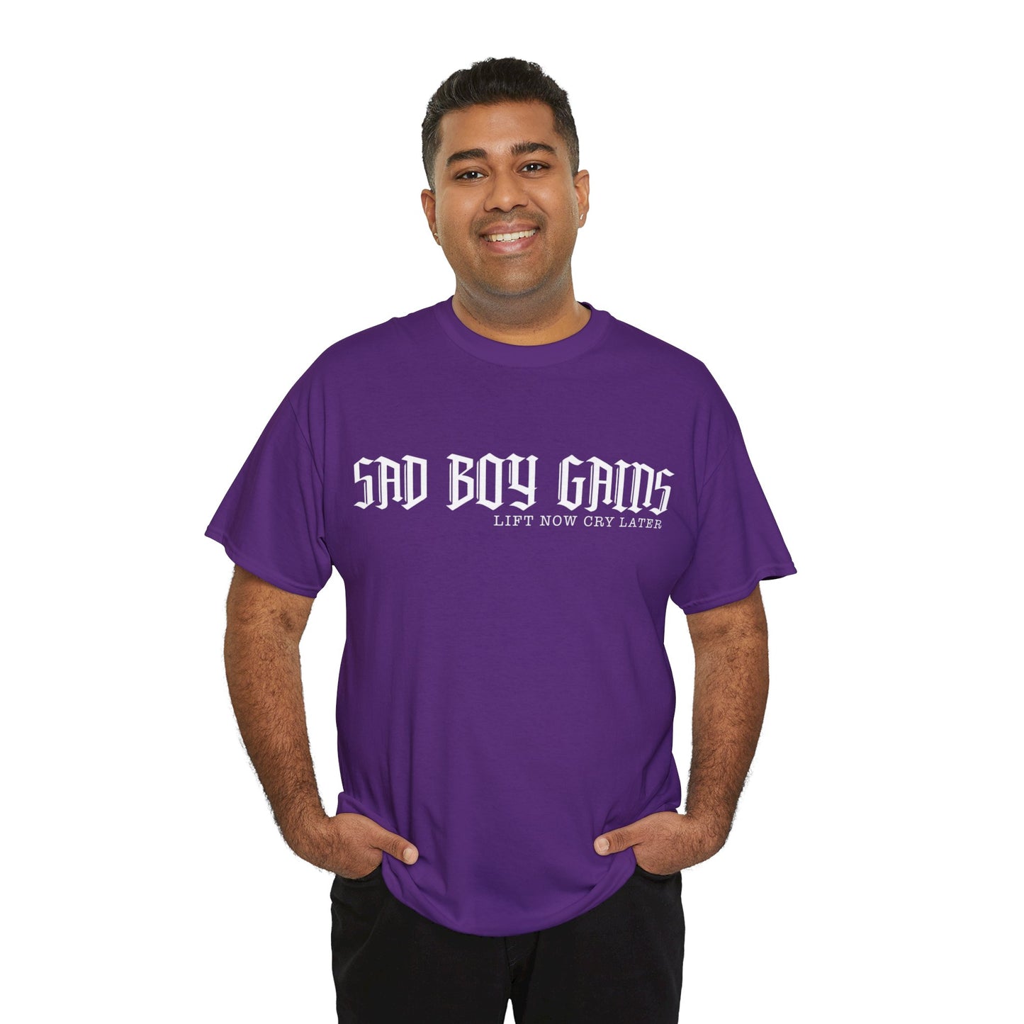 Sad boy gains Unisex Heavy Cotton Tee