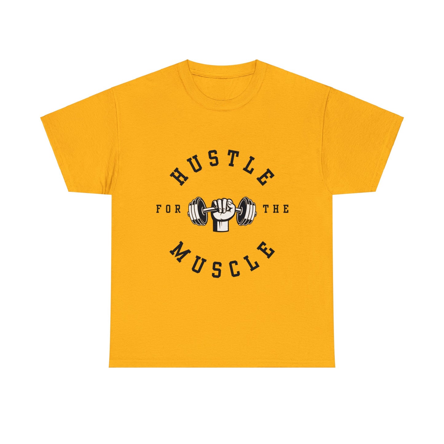 Unisex Hustle The Muscle Heavy Cotton Tee