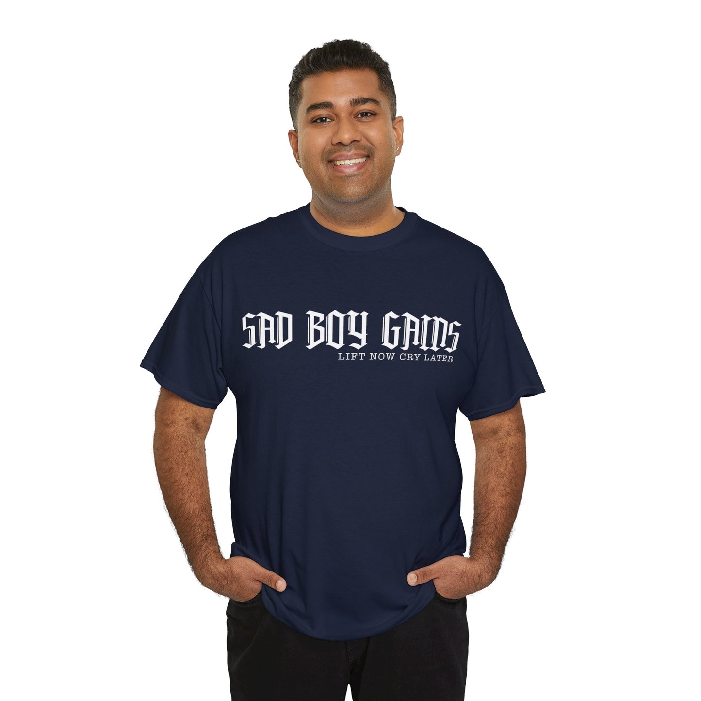 Sad boy gains Unisex Heavy Cotton Tee
