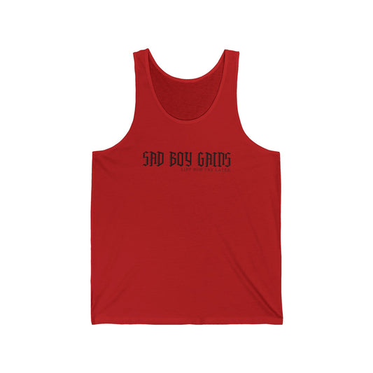 Sad boy gains Unisex Jersey Tank