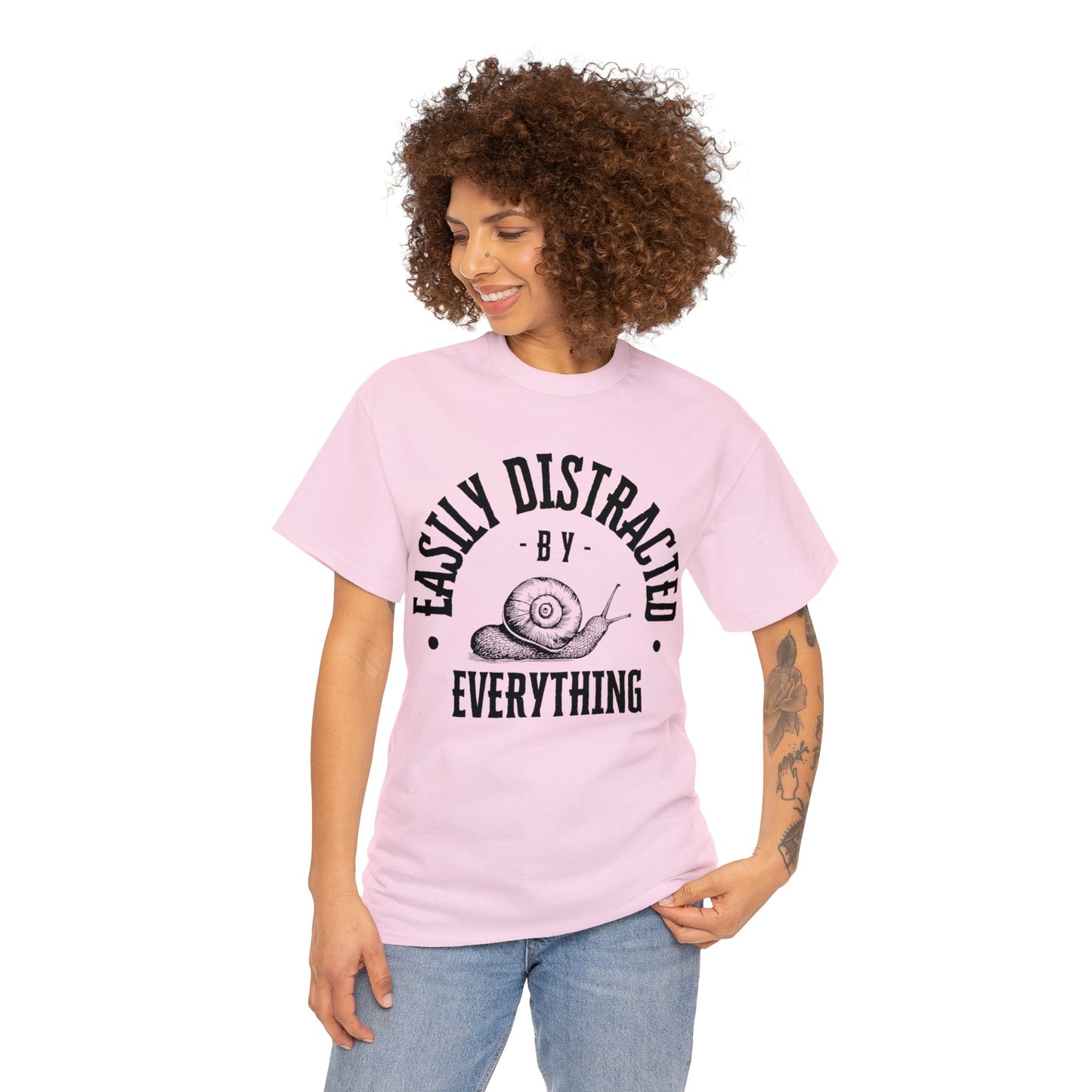 Unisex Easily Distracted Heavy Cotton Tee