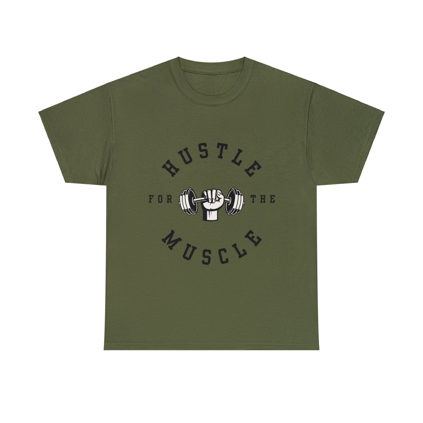 Unisex Hustle The Muscle Heavy Cotton Tee