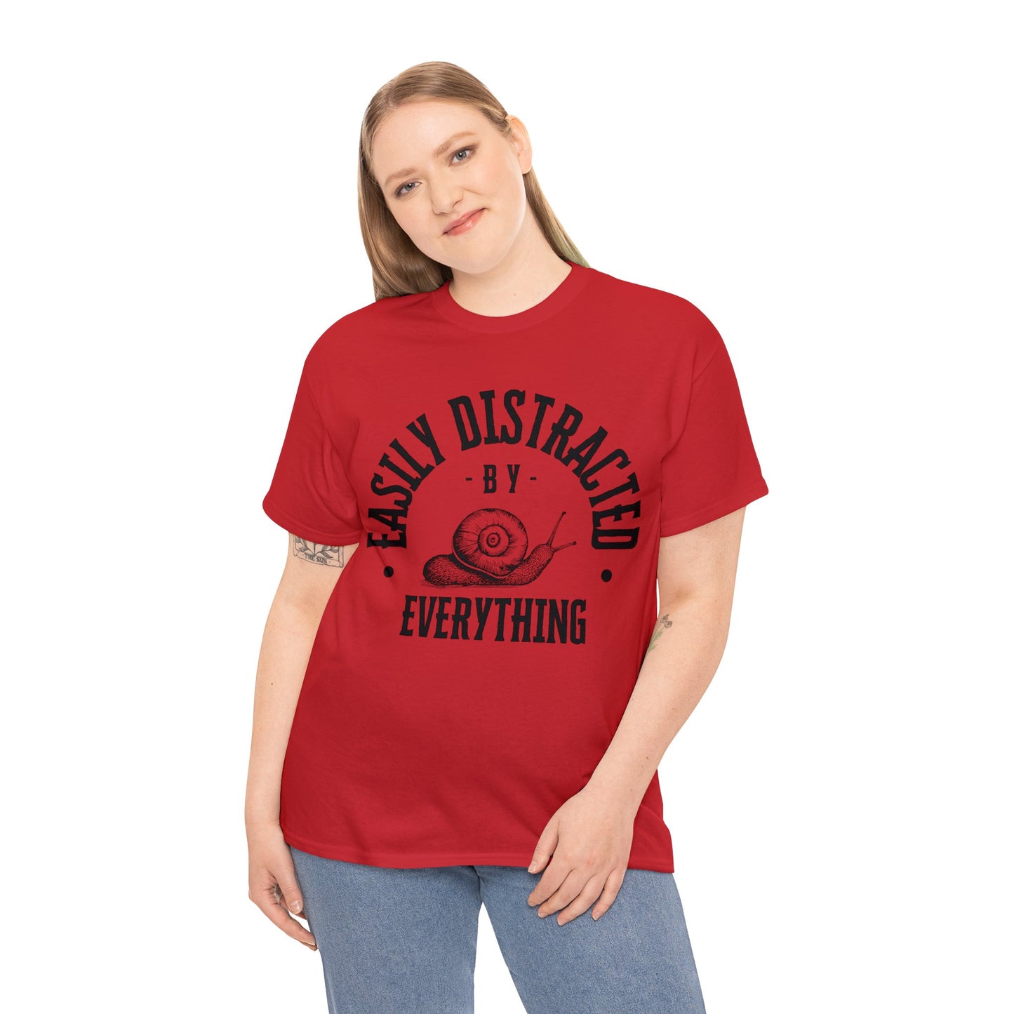 Unisex Easily Distracted Heavy Cotton Tee