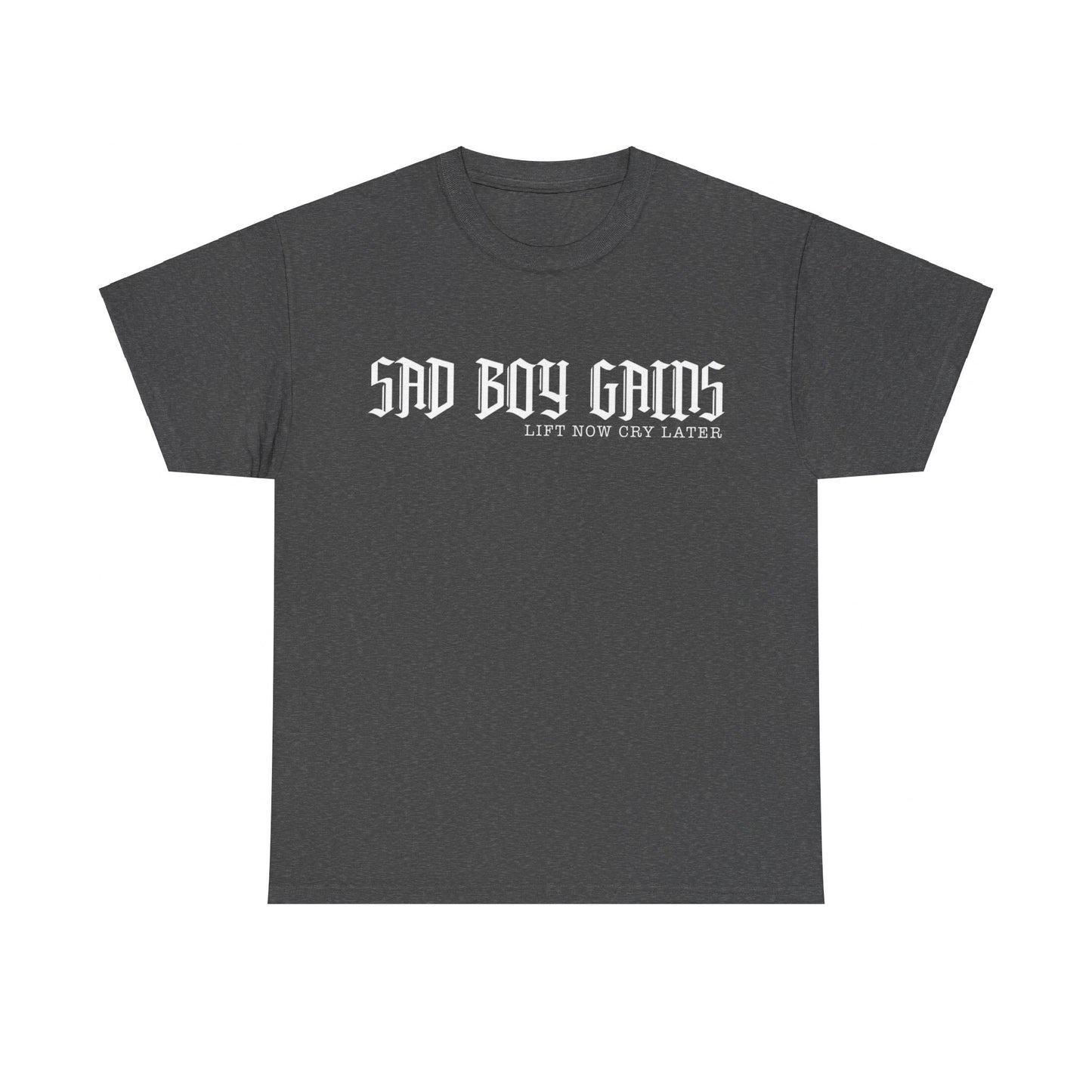 Sad boy gains Unisex Heavy Cotton Tee