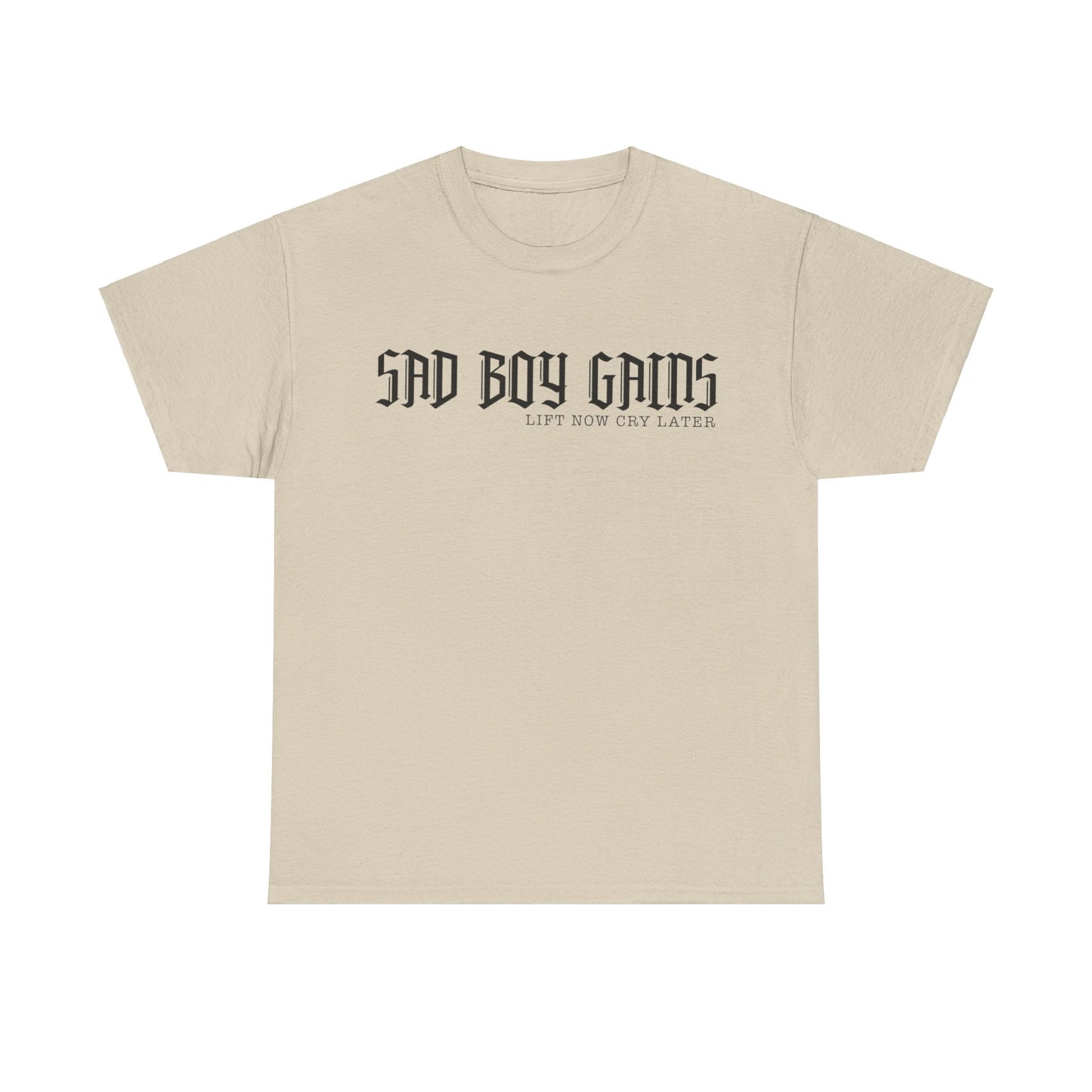 Sad boy gains Unisex Heavy Cotton Tee