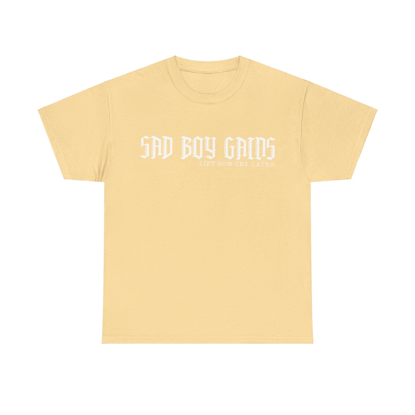 Sad boy gains Unisex Heavy Cotton Tee
