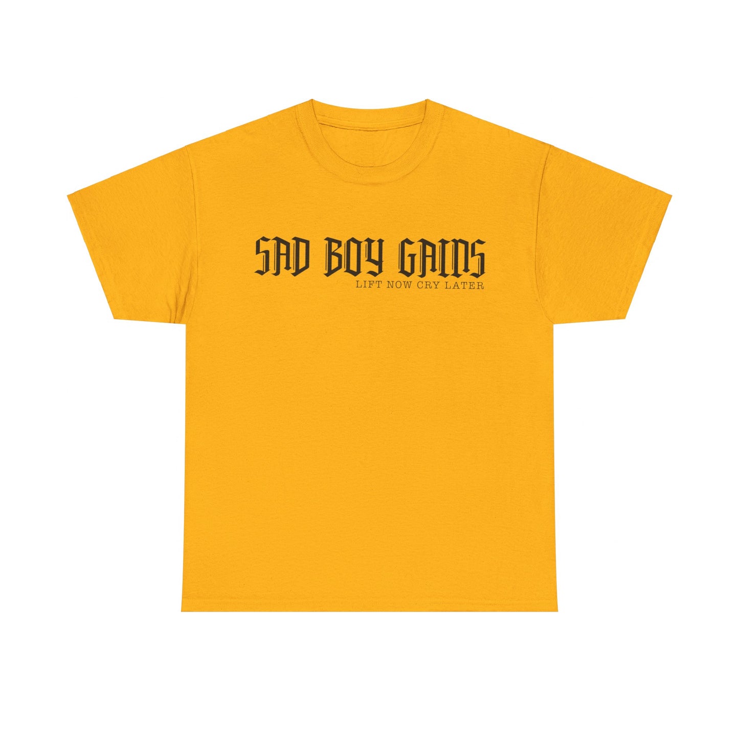Sad boy gains Unisex Heavy Cotton Tee