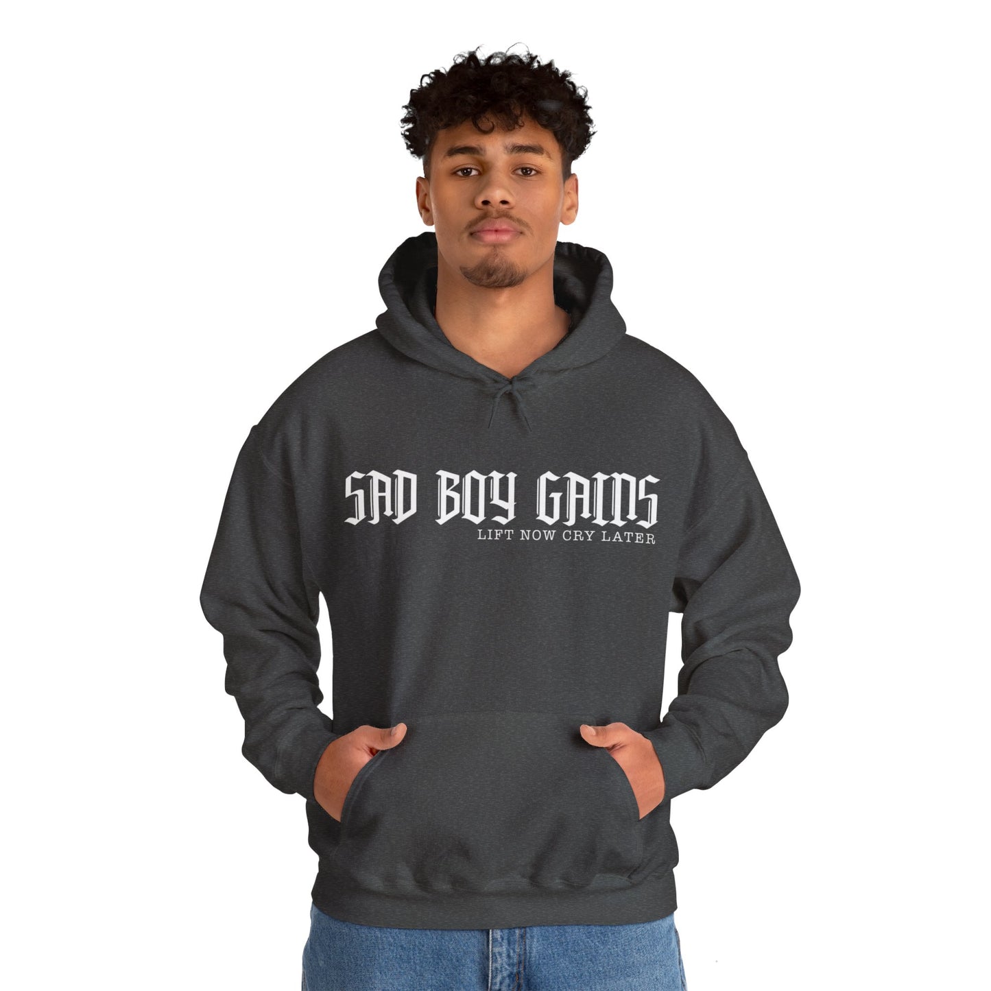 Sad boy gains Unisex Heavy Blend™ Hooded Sweatshirt