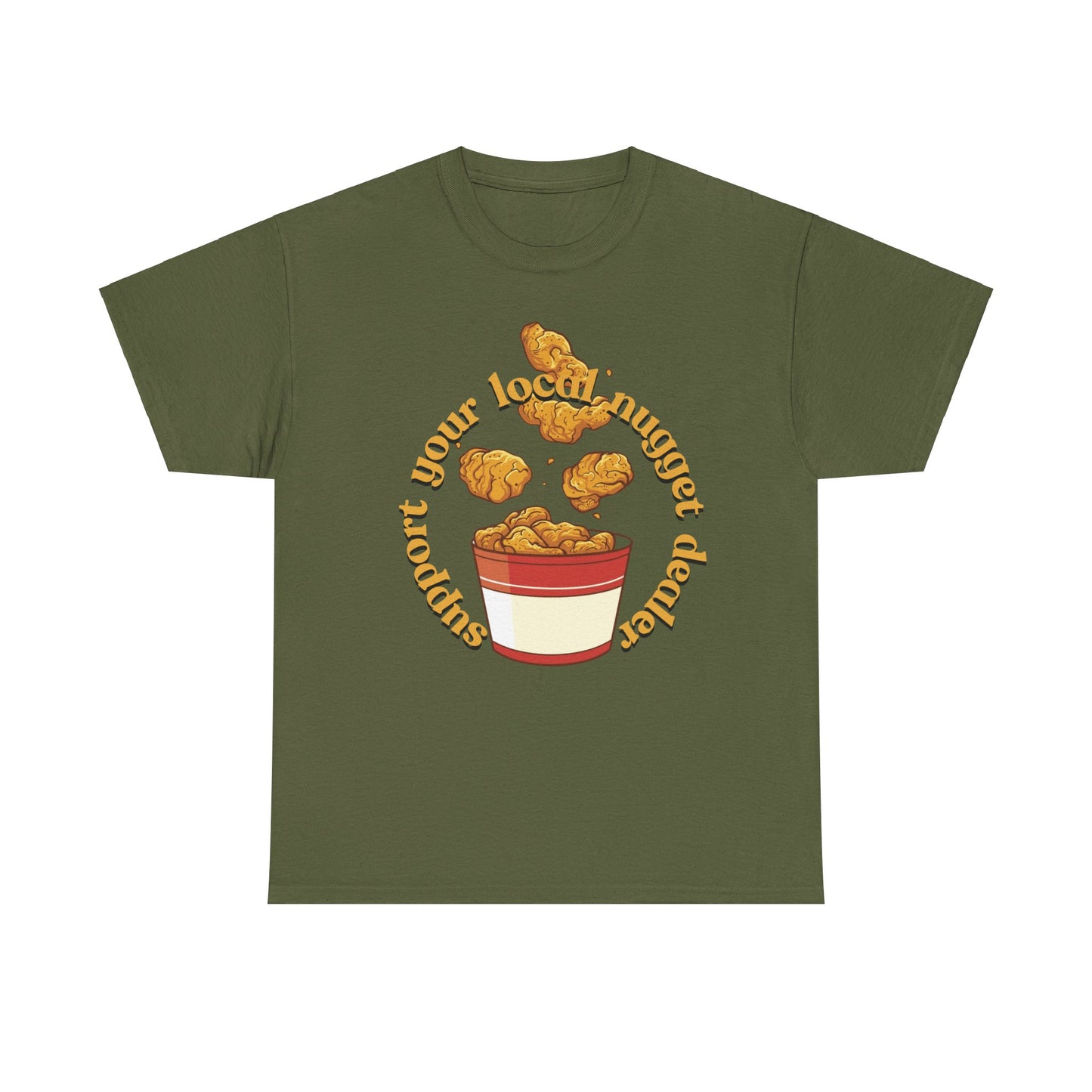 Support the nugget Unisex Heavy Cotton Tee