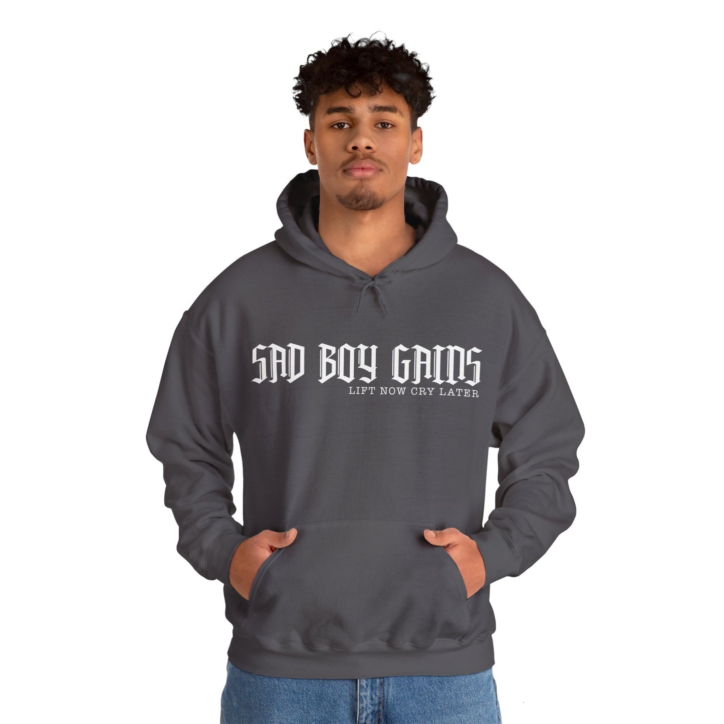 Sad boy gains Unisex Heavy Blend™ Hooded Sweatshirt