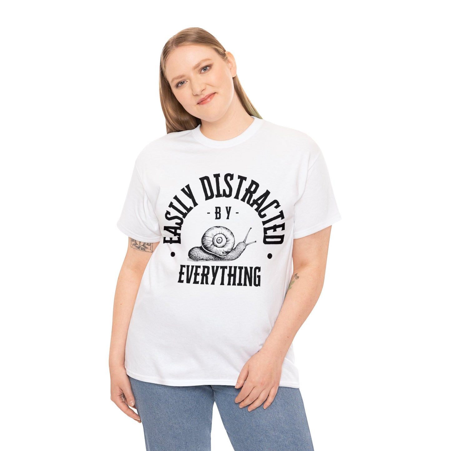 Unisex Easily Distracted Heavy Cotton Tee