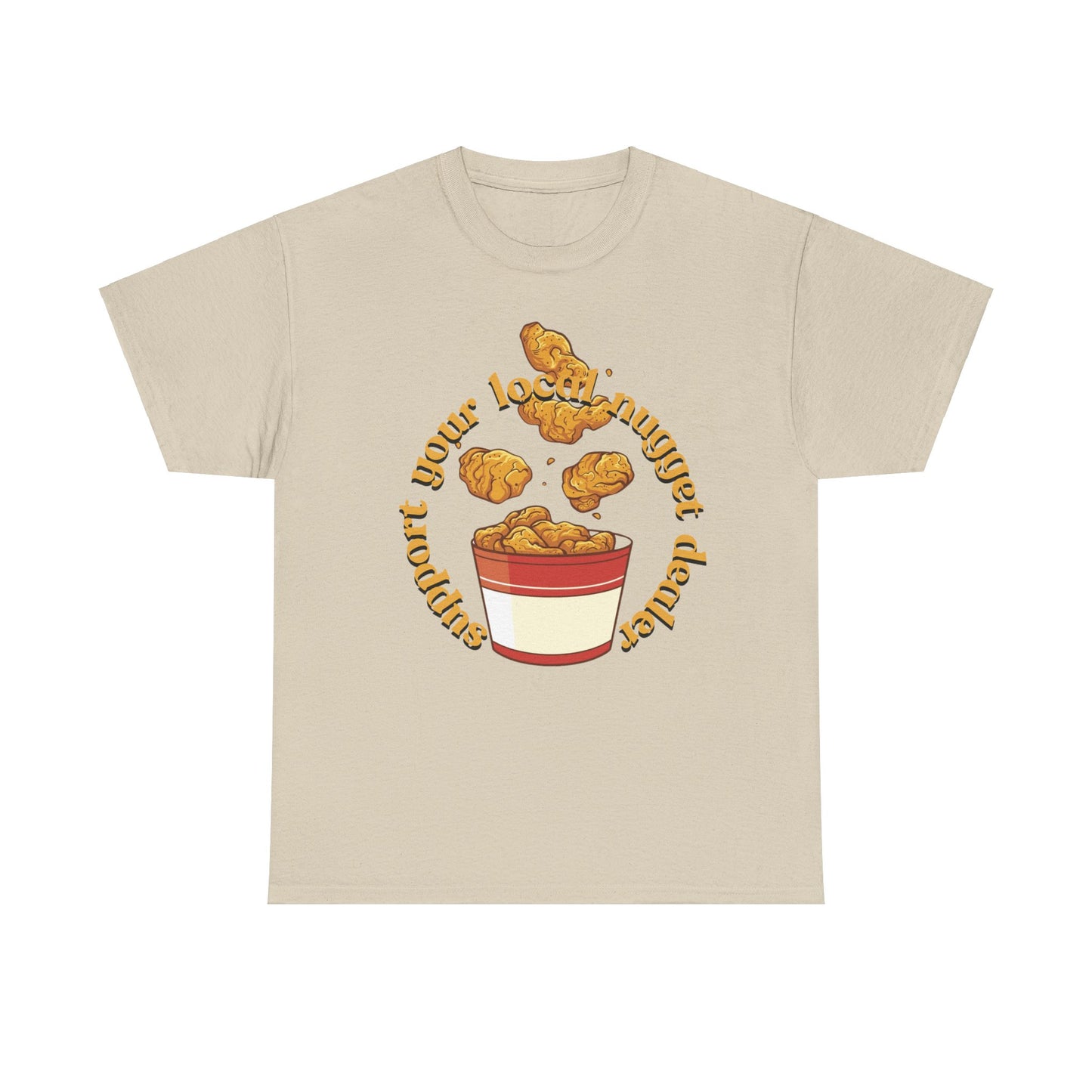 Support the nugget Unisex Heavy Cotton Tee