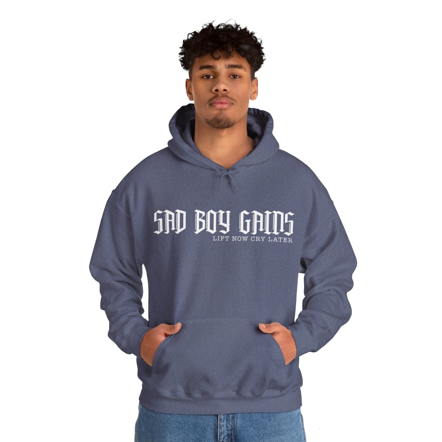 Sad boy gains Unisex Heavy Blend™ Hooded Sweatshirt