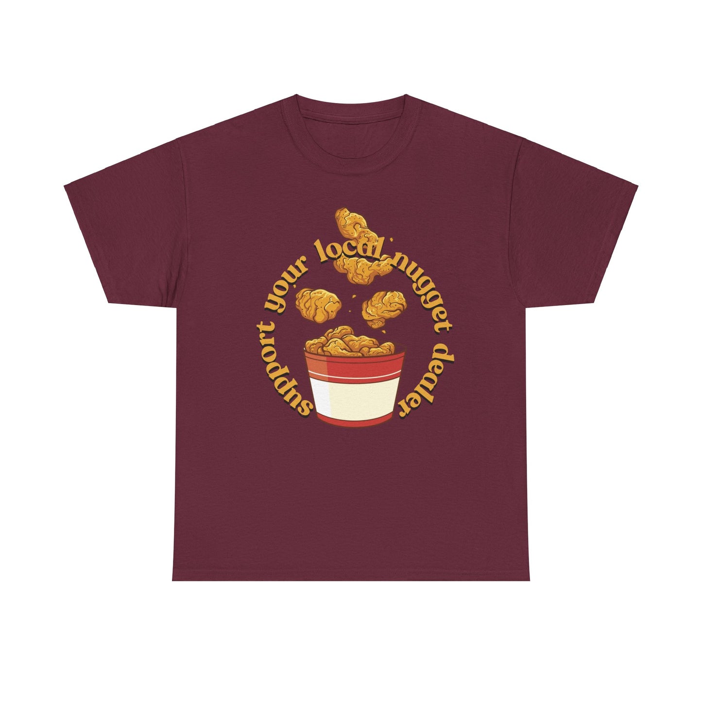 Support the nugget Unisex Heavy Cotton Tee