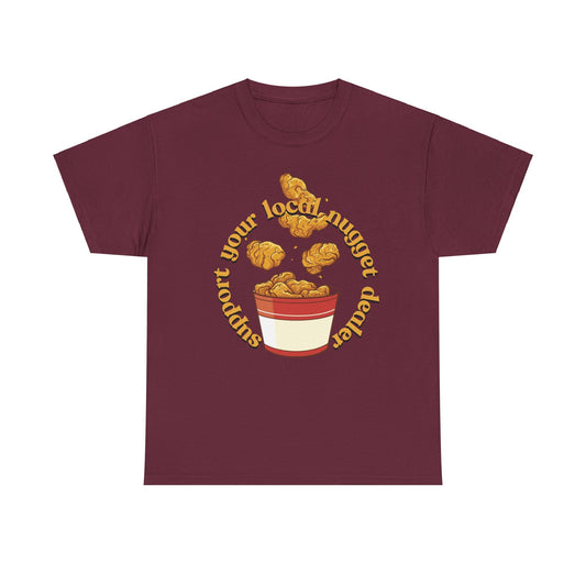 Support the nugget Unisex Heavy Cotton Tee