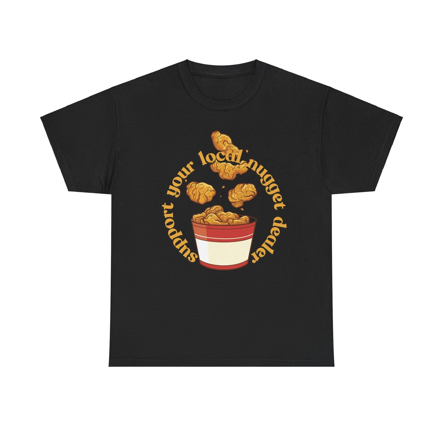 Support the nugget Unisex Heavy Cotton Tee