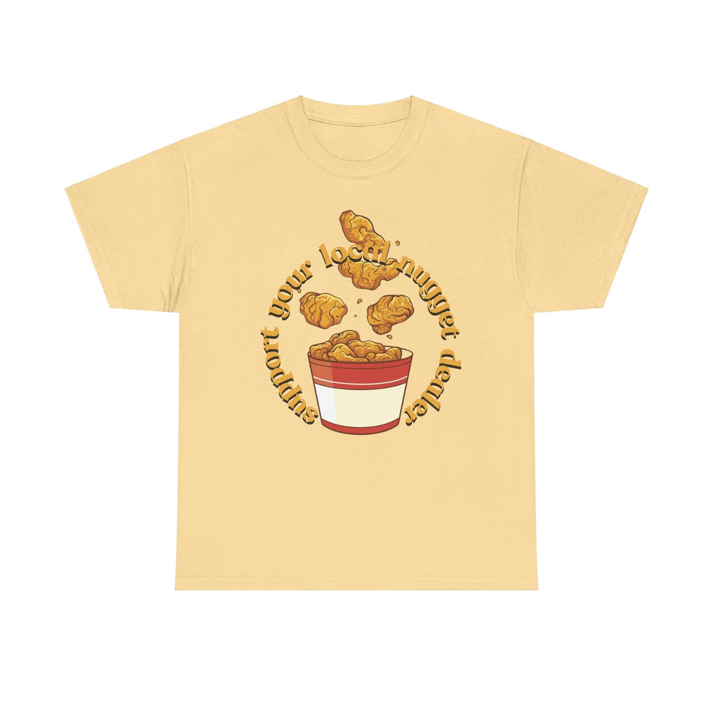 Support the nugget Unisex Heavy Cotton Tee