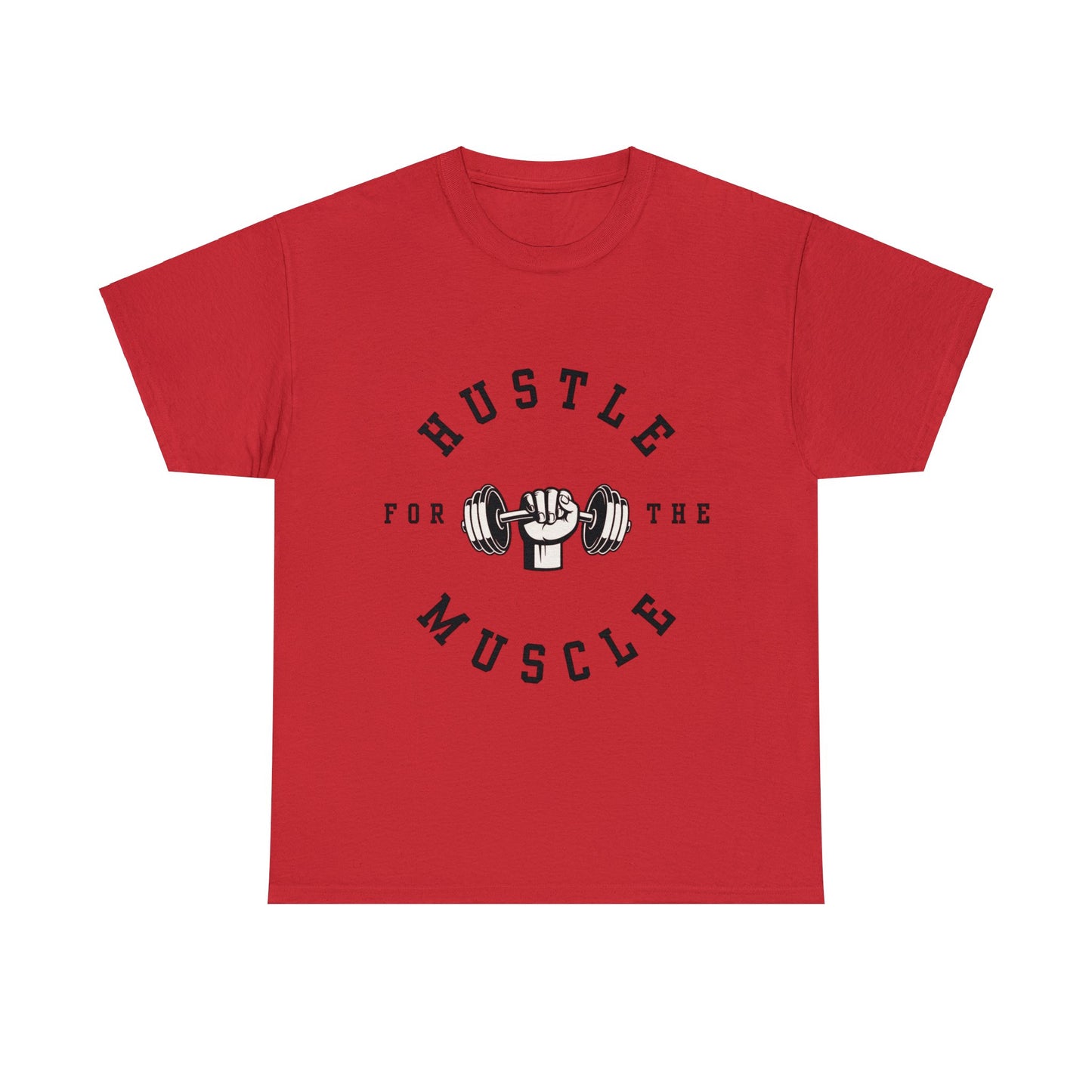 Unisex Hustle The Muscle Heavy Cotton Tee