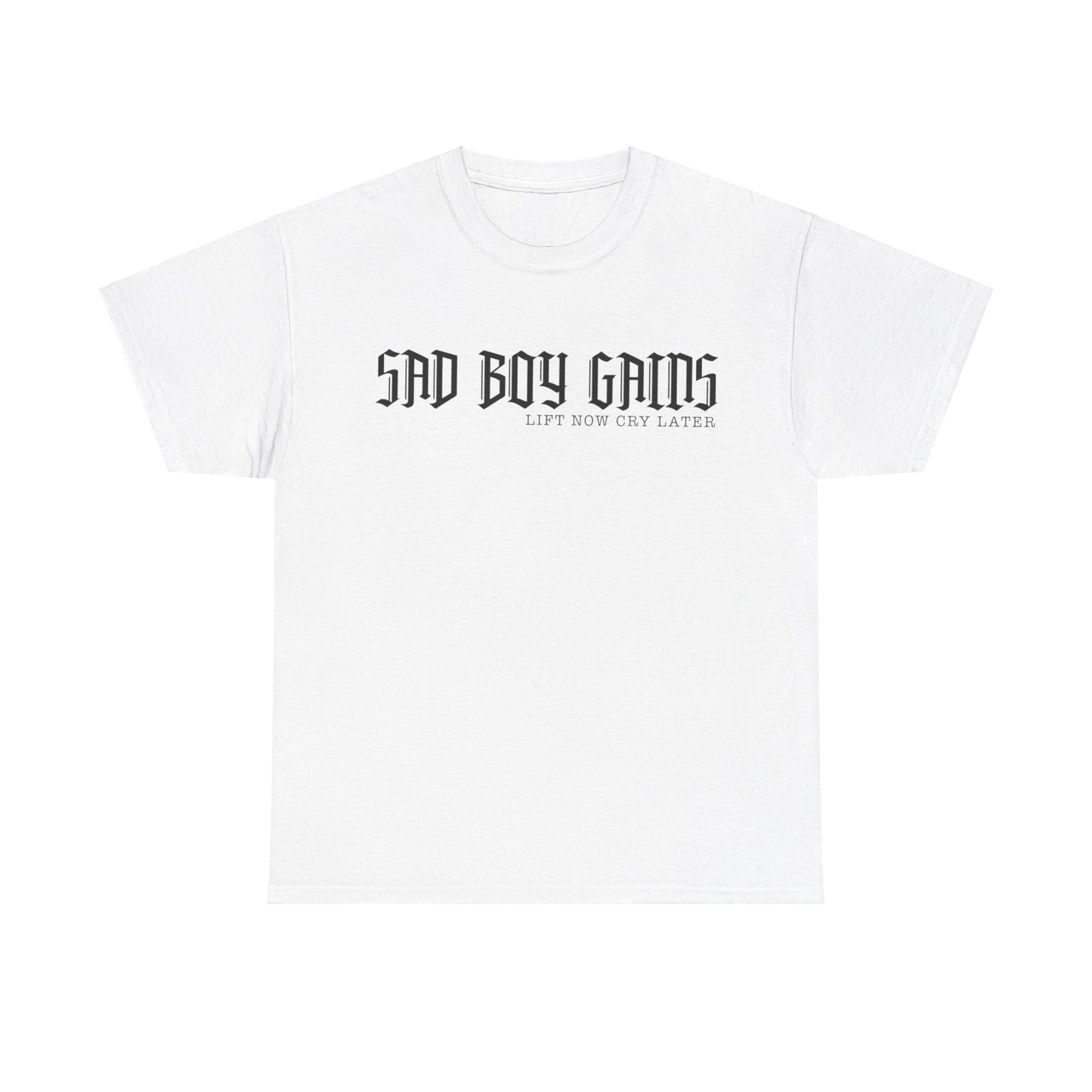 Sad boy gains Unisex Heavy Cotton Tee