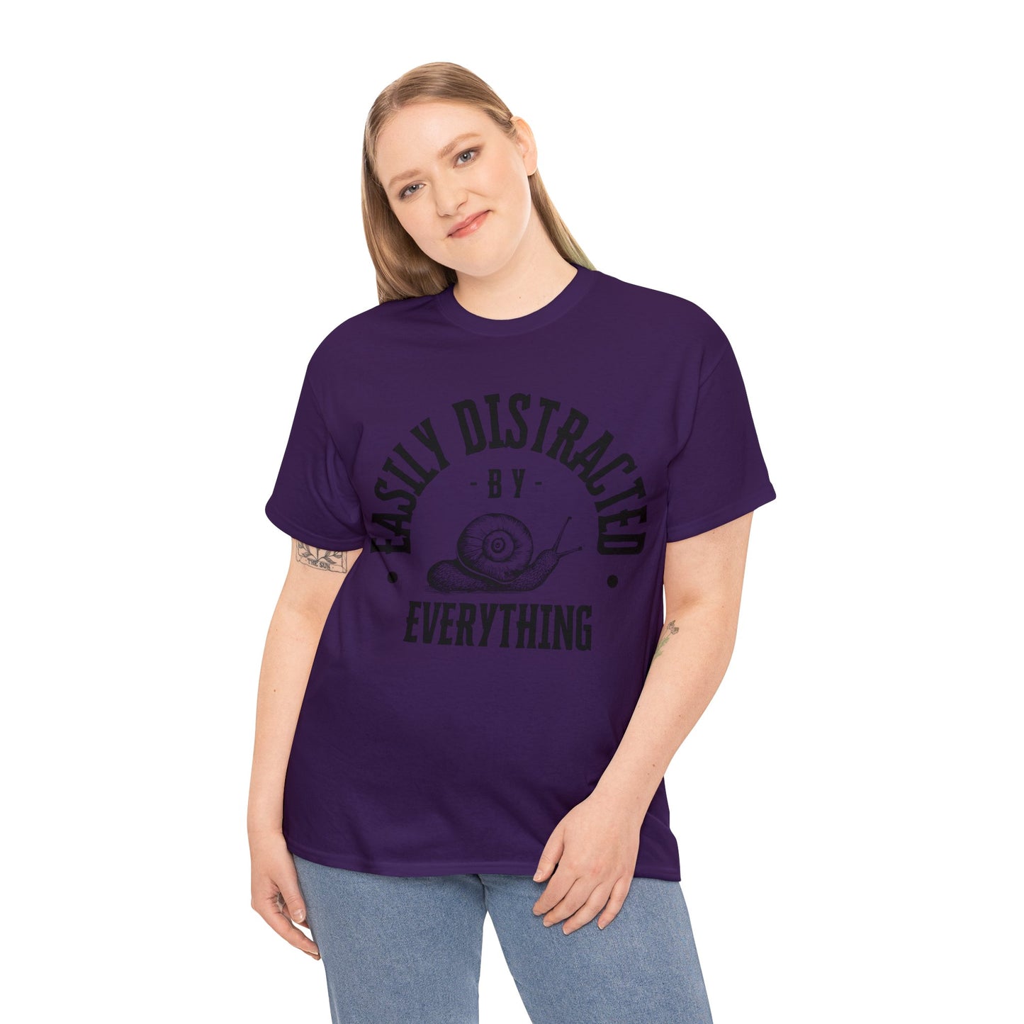 Unisex Easily Distracted Heavy Cotton Tee