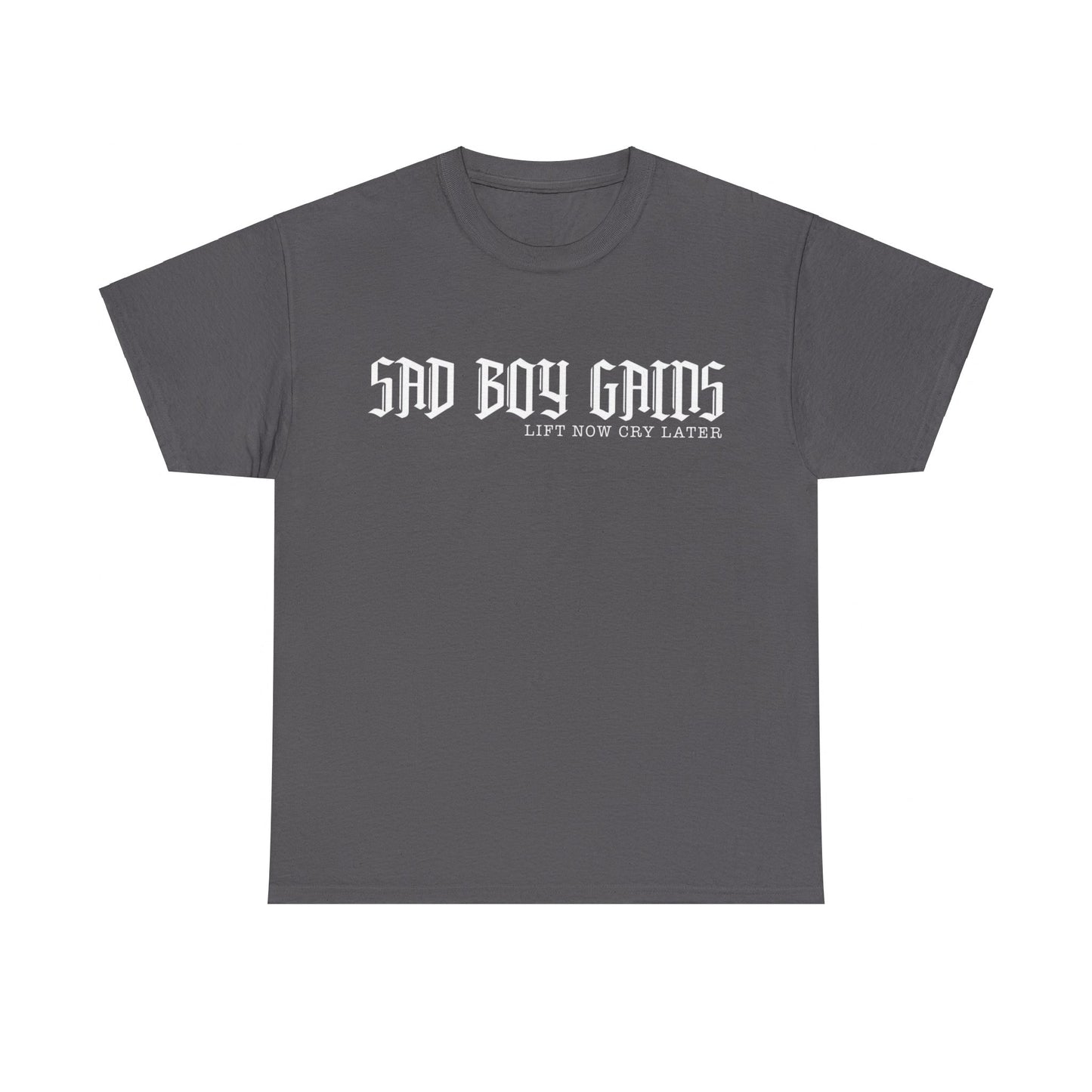 Sad boy gains Unisex Heavy Cotton Tee