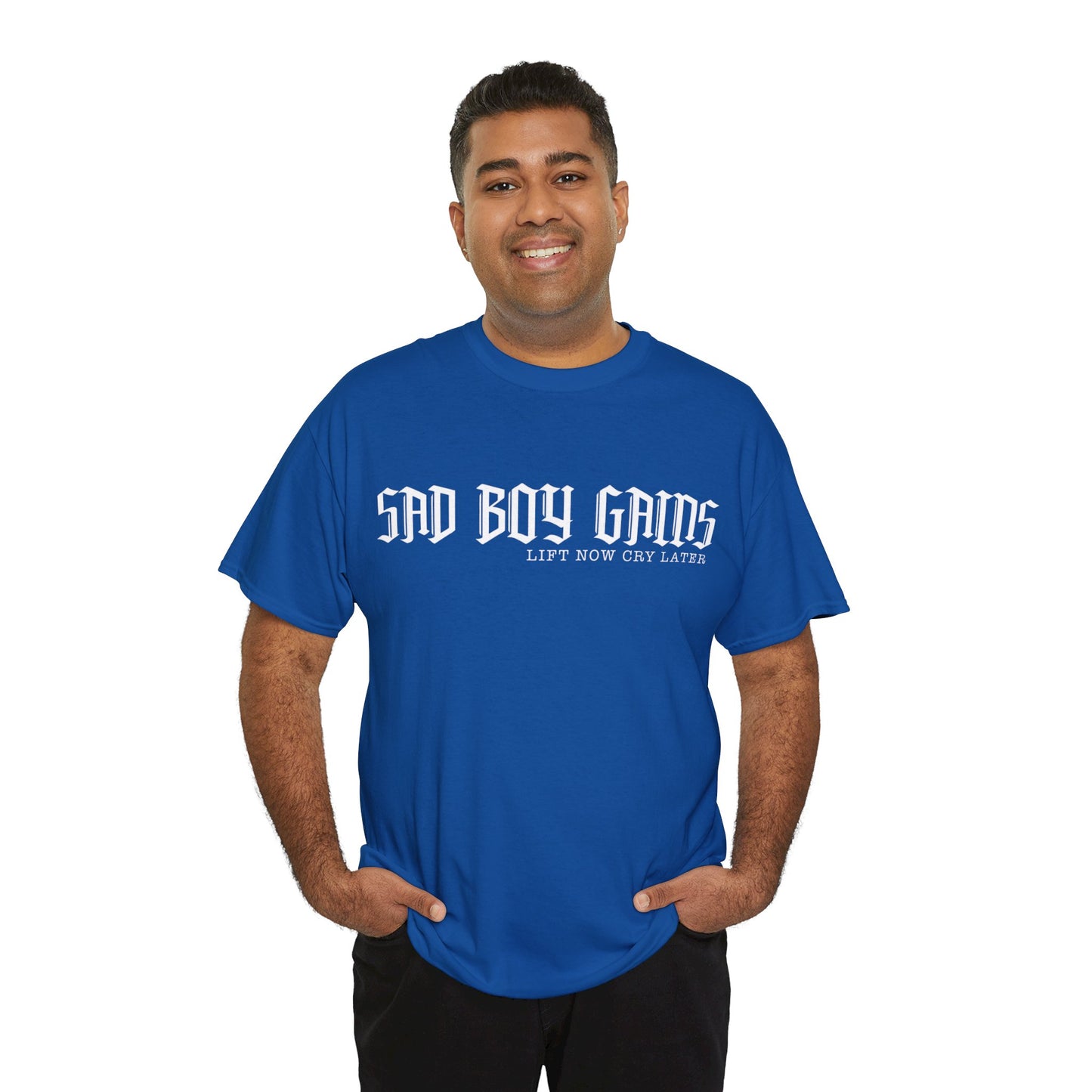 Sad boy gains Unisex Heavy Cotton Tee