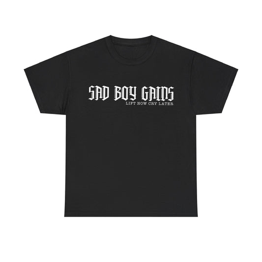 Sad boy gains Unisex Heavy Cotton Tee