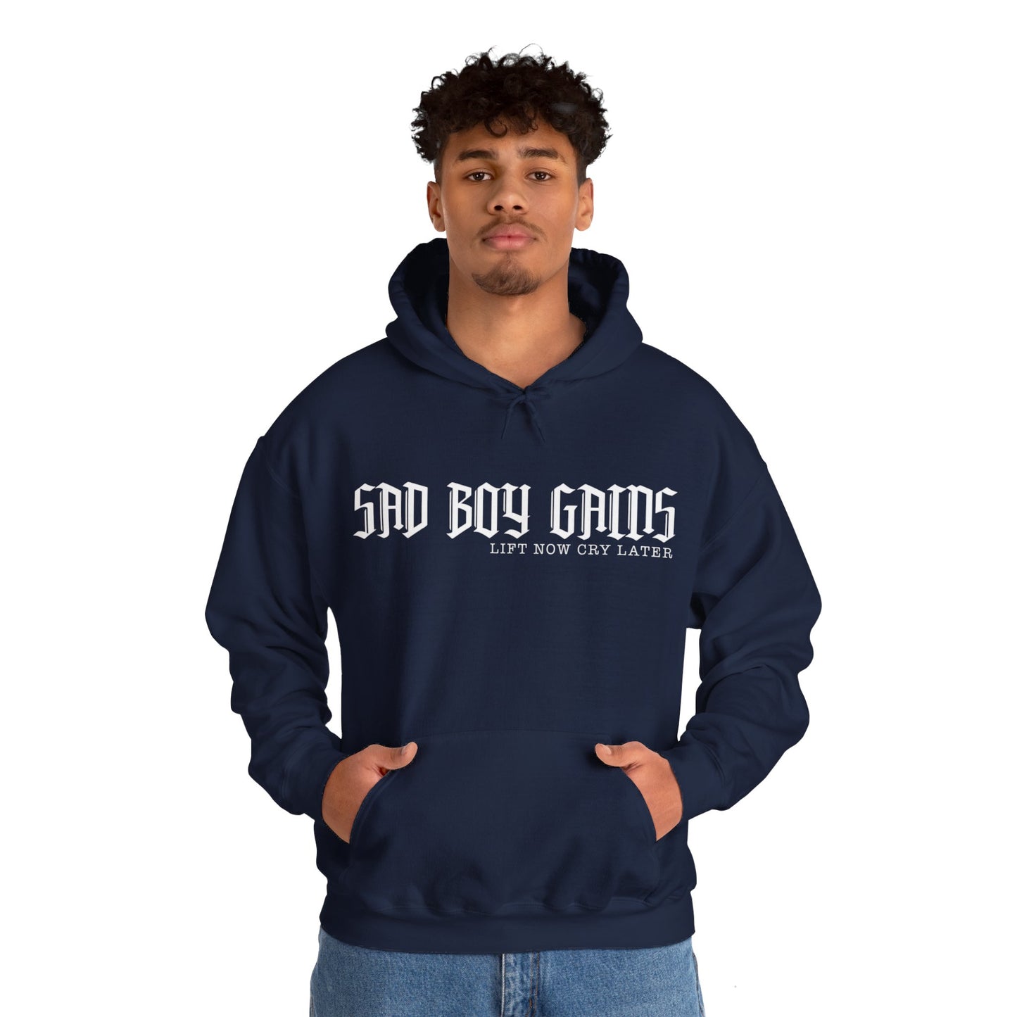 Sad boy gains Unisex Heavy Blend™ Hooded Sweatshirt