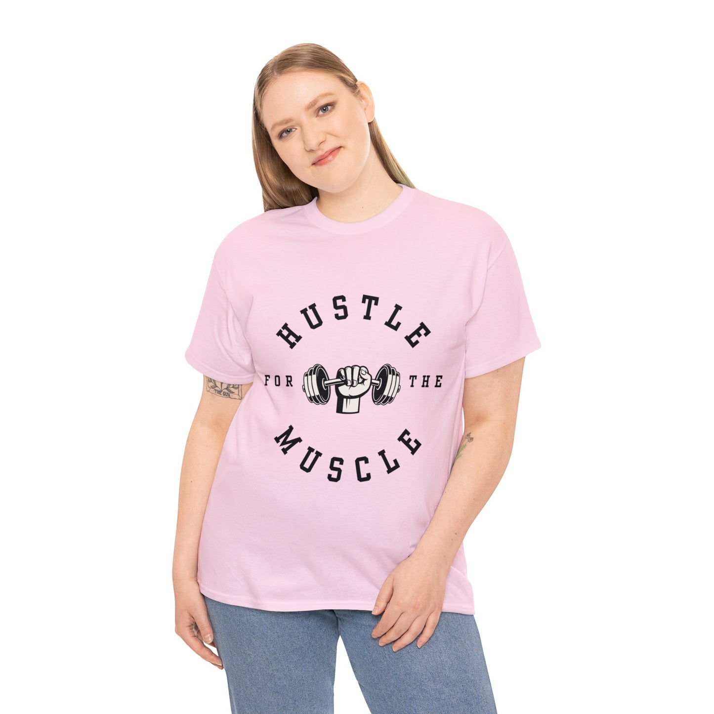 Unisex Hustle The Muscle Heavy Cotton Tee